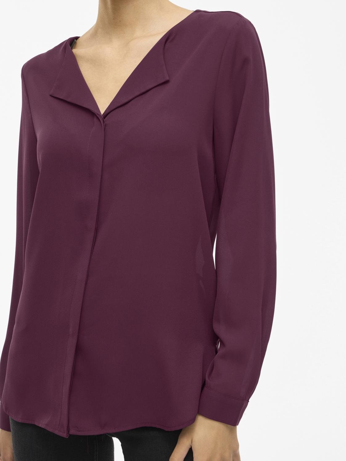 VILUCY Shirt - Fig - VERO MODA & VILA Bergvik